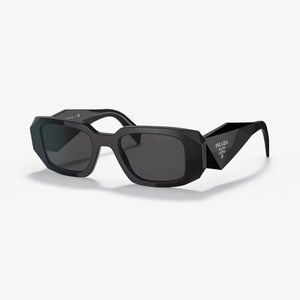 Prada Rectangle Black Sunglasses